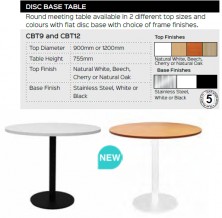 Disc Base Table Range And Specifications